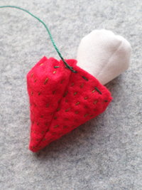 Strawberry Emery Pincushion DIY Kit