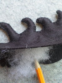 Maine Black Bear Collegiate Edition Felt Ornament DIY Kit 