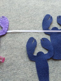 Maine Lobster Felt Garland DIY Sewing Kit 