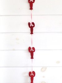 Maine Lobster Felt Garland DIY Sewing Kit 