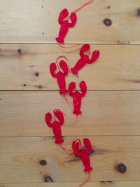 Maine Lobster Felt Garland DIY Sewing Kit 
