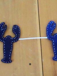 Maine Lobster Felt Garland DIY Sewing Kit 