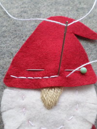 Gnome Felt Holiday Ornament DIY Kit 