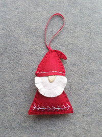 Gnome Felt Holiday Ornament DIY Kit 