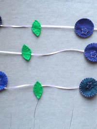 Blueberry Garland DIY Sewing Kit 