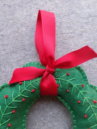 Maine Balsam Fir Felt Wreath Craft Kit