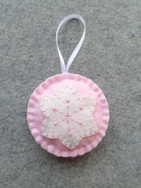Pastel Ball Felt Holiday Ornament DIY Kit 