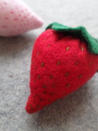Strawberry Felt Holiday Ornament DIY Kit 