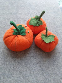 Pumpkin Felt Pincushion 