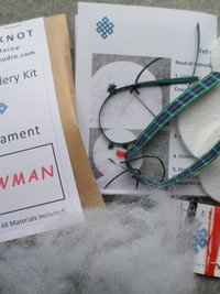 Snowman Felt Holiday Ornament DIY Kit 
