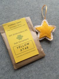 Star Felt Holiday Ornament DIY Kit 