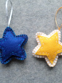 Star Felt Holiday Ornament DIY Kit 