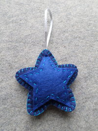 Star Felt Holiday Ornament DIY Kit 