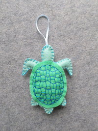 Turtle Felt Holiday Ornament DIY Kit 