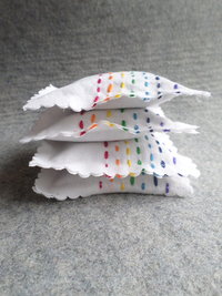 Lavender Sachet Hand Embroidered Rainbow Sachets