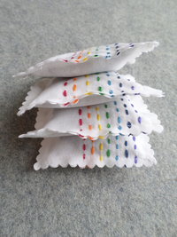 Lavender Sachet Hand Embroidered Rainbow Sachets