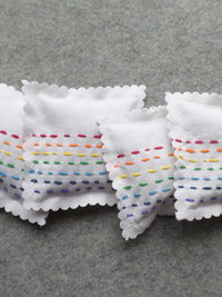 Lavender Sachet Hand Embroidered Rainbow Sachets
