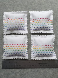 Lavender Sachet Hand Embroidered Rainbow Sachets