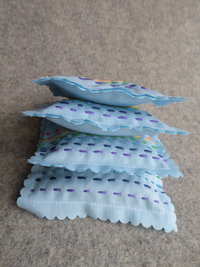 Lavender Sachet Hand Embroidered Rainbow Sachets