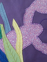 Maine Lobster & Seaweed Hand Embroidered Canvas Tote Bag - SMALL