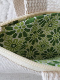 Wildflowers Hand Embroidered Linen Shoulder Tote Bag
