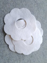 Cut Felt Shapes, 12 Wreath Pieces