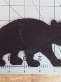Maine Black Bear Collegiate Edition Felt Ornament DIY Kit 