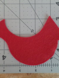 Red Cardinal Felt Holiday Ornament DIY Kit 