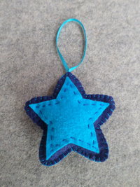 Star Felt Holiday Ornament DIY Kit 