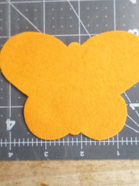 Cut Felt Shapes, 12 Butterfly Pieces