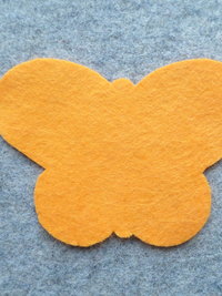 Cut Felt Shapes, 12 Butterfly Pieces