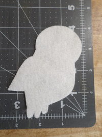 Cut Felt Shapes, 12 Owl Pieces