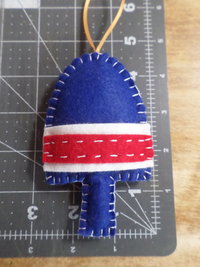 Set of 4 Buoys Felt Ornaments DIY Kit 