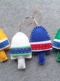 Lobster Buoy Felt Holiday Ornament DIY Kit 