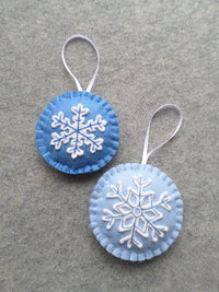Snowflake Felt Holiday Ornament DIY Kit 