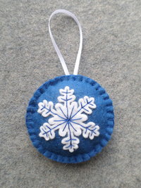 Snowflake Felt Holiday Ornament DIY Kit 