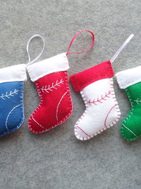 Christmas Stocking Felt Holiday Ornament DIY Kit 