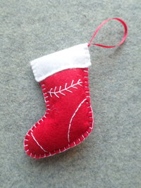 Set of 4 Stocking Felt Ornaments DIY Kit 