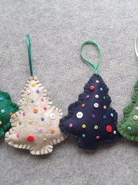 Maine Balsam Fir Tree Felt Ornament Sachet