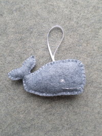 Whale Felt Ornament