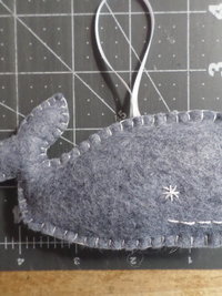 Whale Felt Ornament