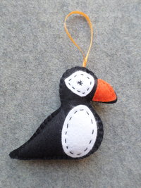 Puffin Felt Ornament