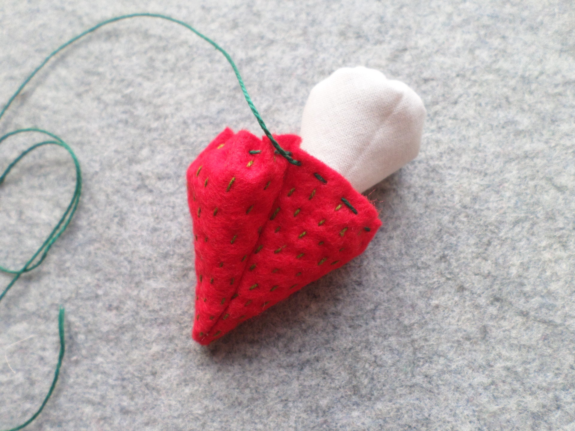 Strawberry Emery Pincushion DIY Kit