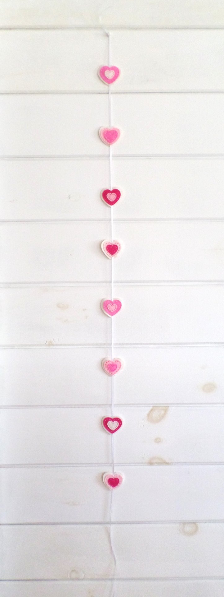 Valentine Hearts Felt Garland DIY Sewing Kit 