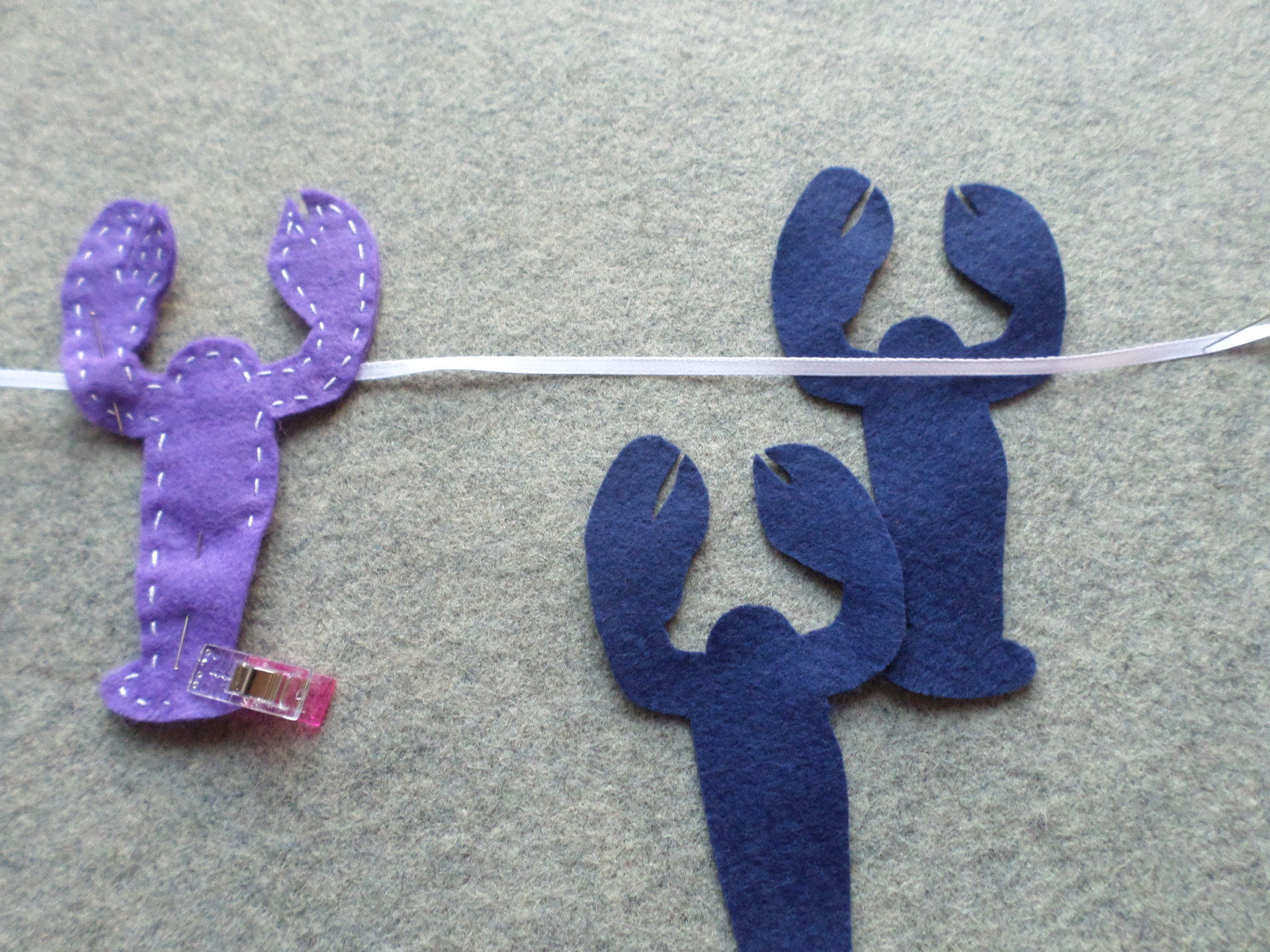 Maine Lobster Felt Garland DIY Sewing Kit 
