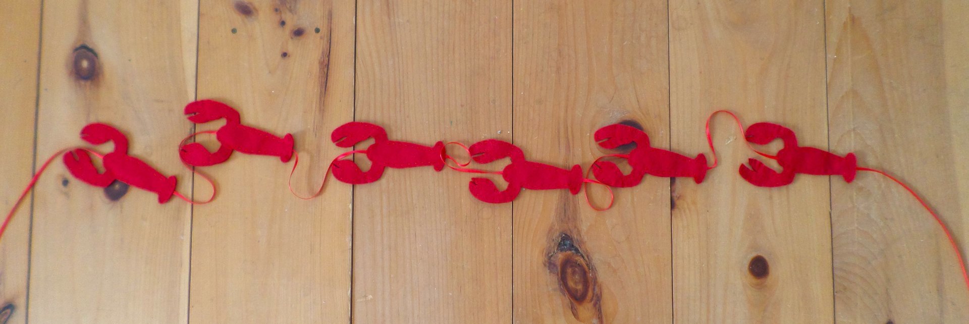 Maine Lobster Felt Garland DIY Sewing Kit 