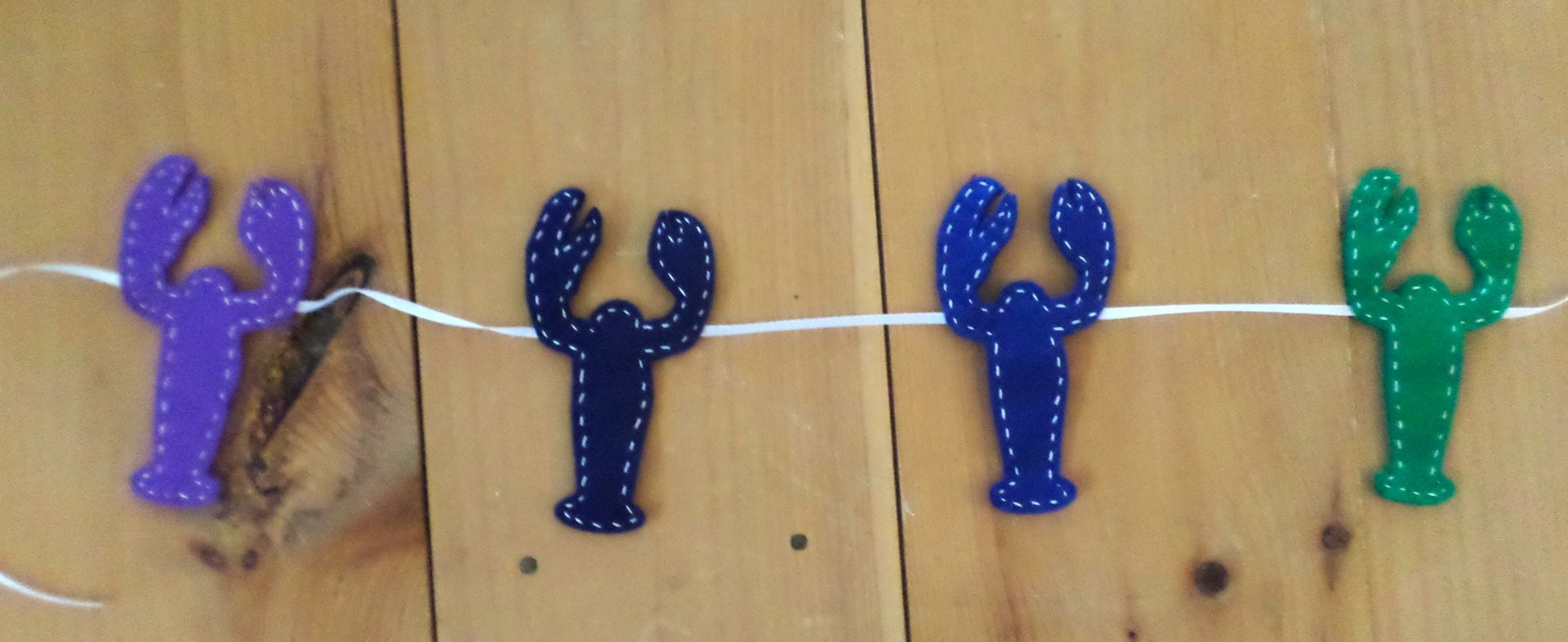 Maine Lobster Felt Garland DIY Sewing Kit 