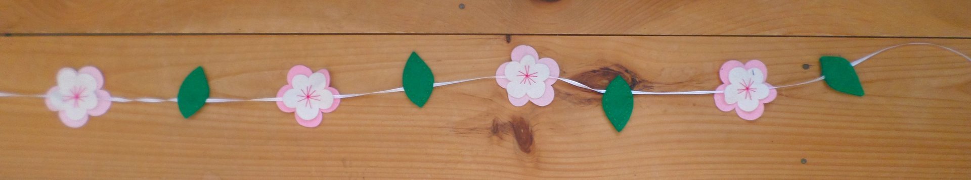 Cherry Blossom Flower Garland DIY Sewing Kit 