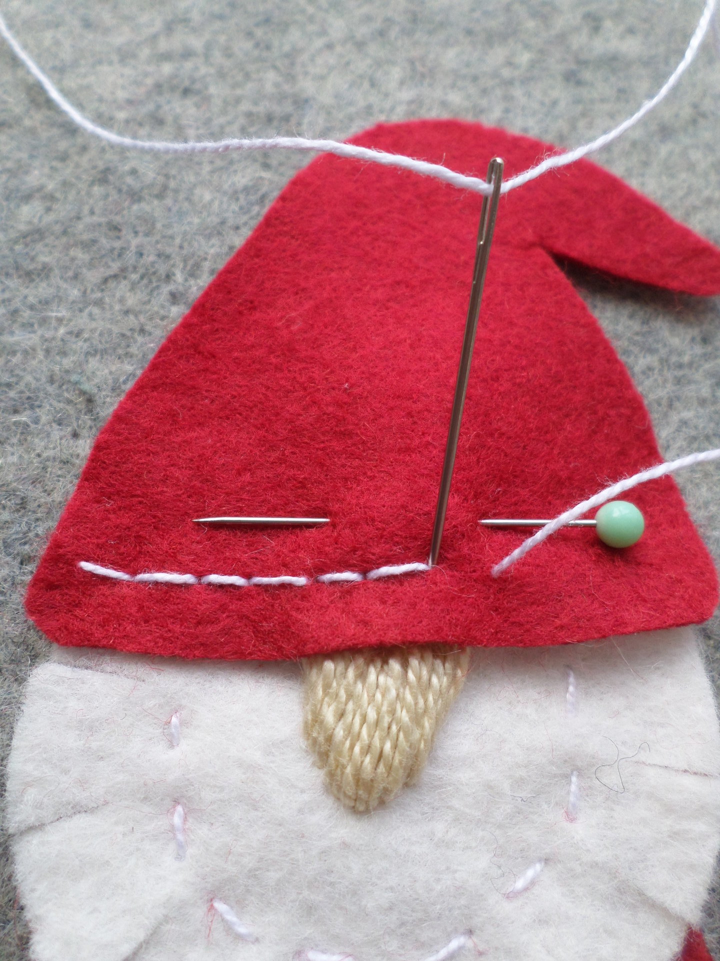 Gnome Felt Holiday Ornament DIY Kit 