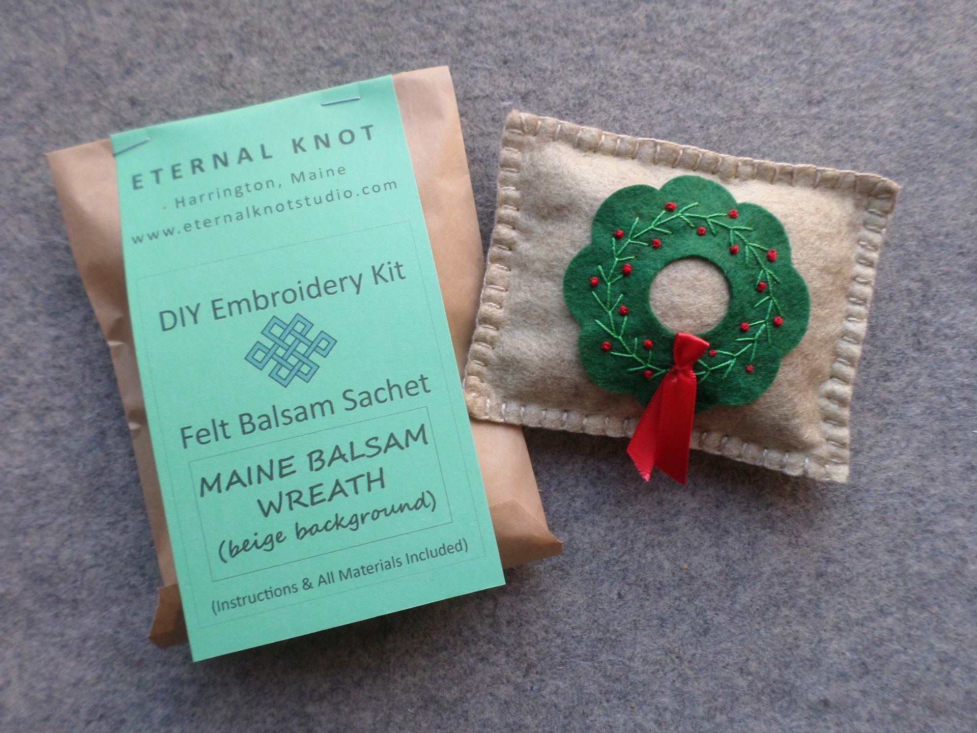 Maine Balsam Fir Wreath Sachet DIY Kit